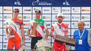 Ciclismo, Lissone: premiazione CoppaAgostoni 2017