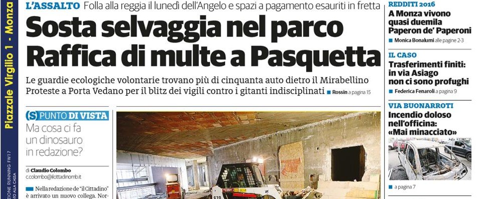 prima pagina il Cittadino giovedì 5 aprile 2018