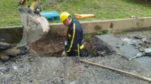Le operazioni di ricerca della perdita di gas