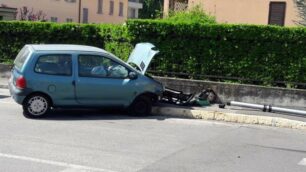 L’incidente di Giussano Foto Edoardo Terraneo