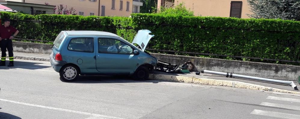 L’incidente di Giussano Foto Edoardo Terraneo