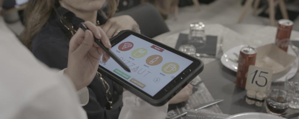 Monza Pizzaut app con Samsung