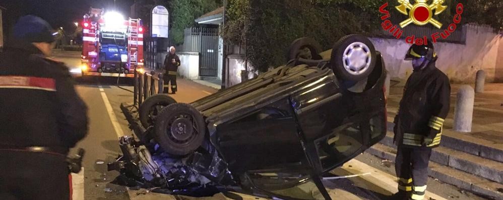Incidenti: due auto ribaltate a Monza e Albiate, automobilisti illesi
