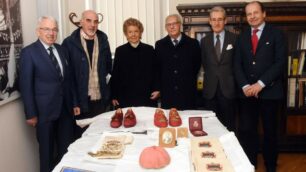 La consegna dei doni al museo di Papa Pio XI a Desio