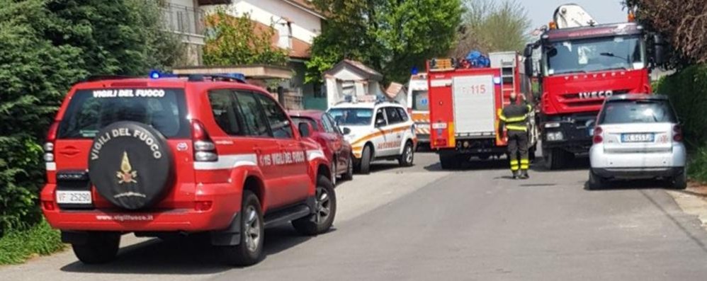 Lissone incidente cantiere via Raiberti