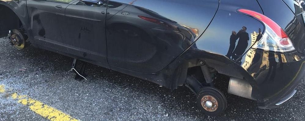 Lissone: rubate ancora gomme alle auto in sosta alla stazione