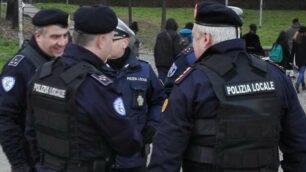 Gli agenti del Nost della polizia locale di Monza