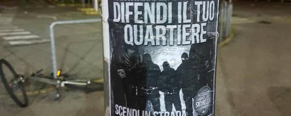 I manifesti di Forza Nuova a Monza