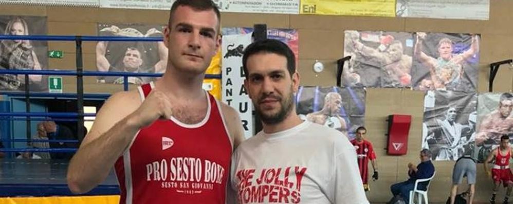 Boxe: Andrea Hoz con l’allenatore Damiano Migale