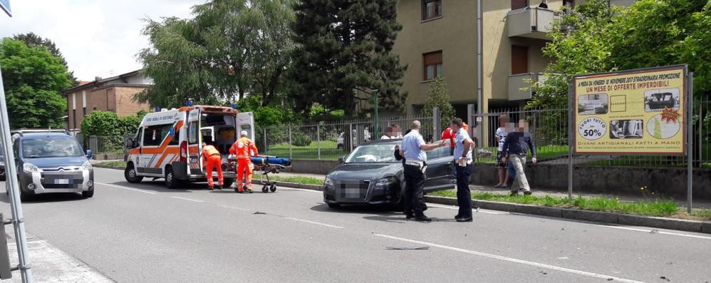 Giussano, incidente giovedì via Milano