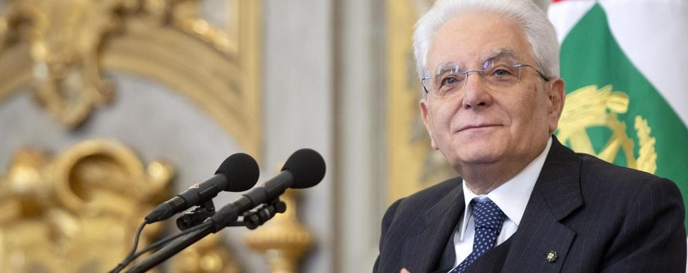 Il presidente della Repubblica Sergio Mattarella