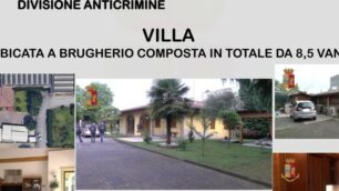 Una delle due ville di Brugherio sequestrata