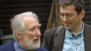 Mario Rigoni Stern e Giuseppe Mendicino, Asiago 2007 - Foto di Giulio Malfer
