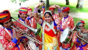 La Jaipur Maharaja brass band che guiderà la Monza Parade