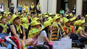 I ragazzi alla manifestazione Coldiretti