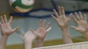 Una partita di pallavolo