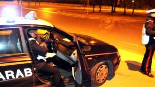 Un posto di blocco dei carabinieri