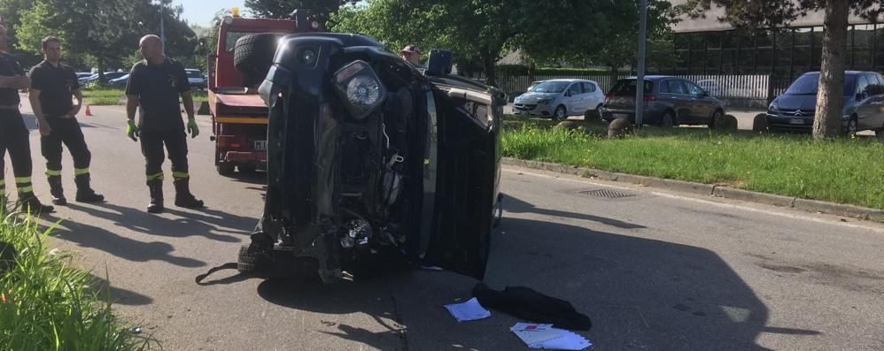 Concorezzo incidente via Brodolini