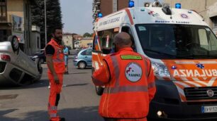 Giussano incidente via D’Azeglio- via Cavour