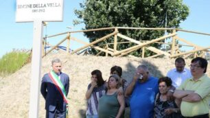 Monza, i familiari di Della Vella all’intitolazione della passerella di Sant’Albino