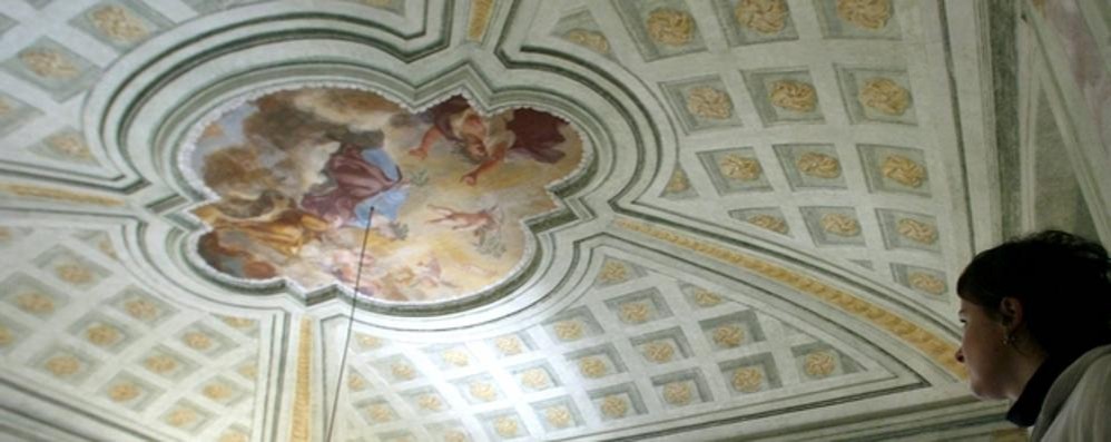 Monza - Un interno di villa Mirabello, che fu residenza del cardinale Angelo Durini