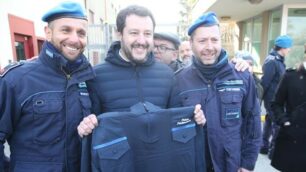 Monza, Matteo Salvini (Lega) in visita a carcere