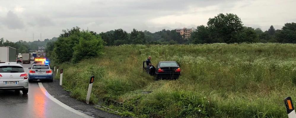 Valassina incidente svincolo Briosco