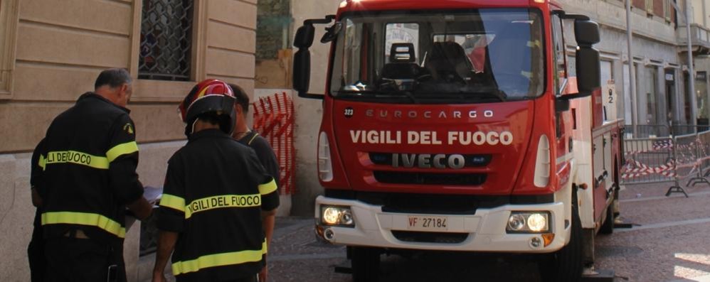 L’intervento è stata eseguito dai vigili del fuoco di Seregno