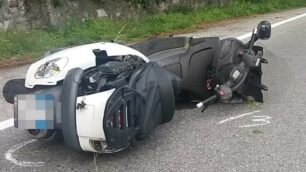 Una moto coinvolta in un incidente. Per i motociclisti brianzoli un sabato nero