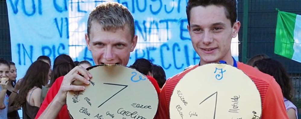 Atletica: Aceti e Tortu festeggiati nel 2017 a Giussano dopo gli Europei Under 20 a Grosseto