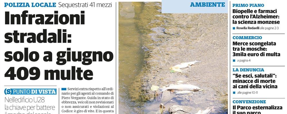 La prima pagina del Cittadino di giovedì 5 luglio 2018