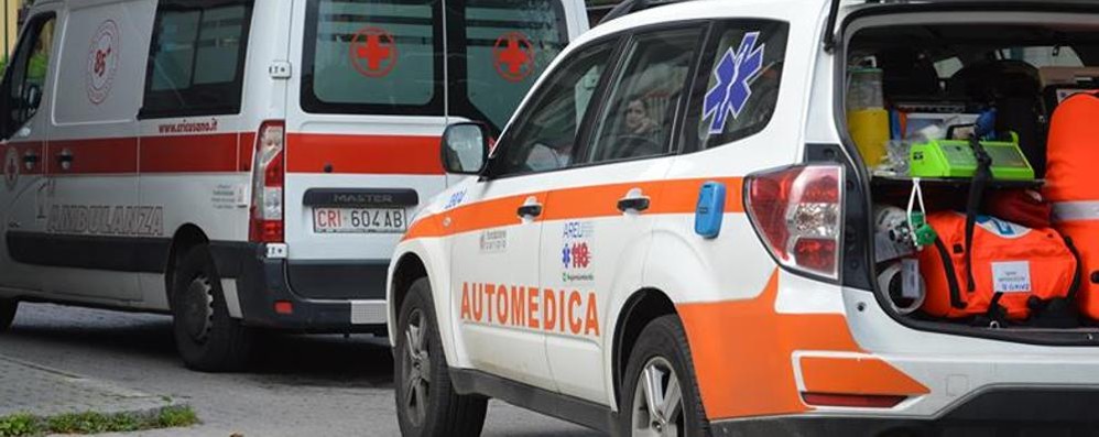 Sul posto ambulanza e automedica - foto d’archivio