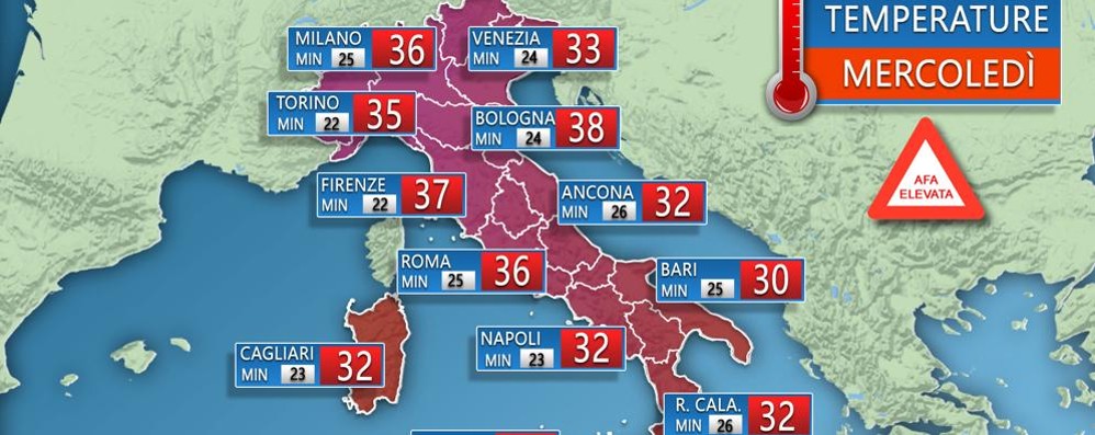 Meteo previsioni caldo