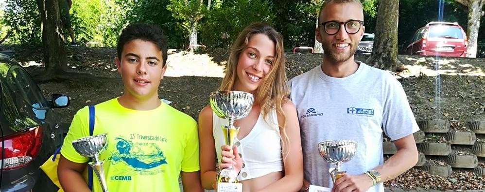 Renate Camilla Viganò vince la Traversata del Lario per la terza volta, con lei Fabio Maggioni e Michele Bonacina tutti tesserati Effetto per lo Sport Barzanò