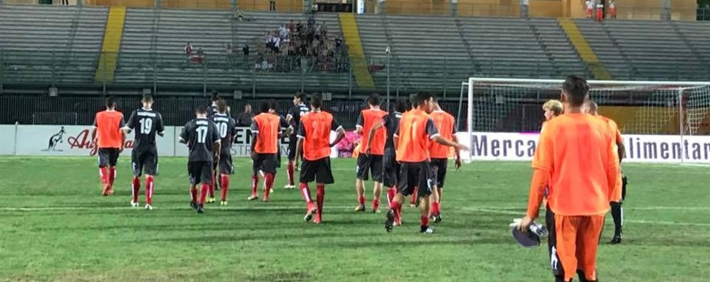 I biancorossi escono sconfitti dalla stadio di Padova