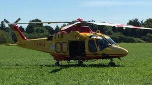 L’elisoccorso che trasportò Locatelli in ospedale