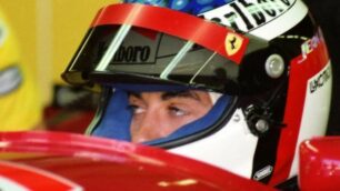 Jean Alesi sulla Ferrari