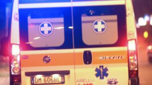 Un’ambulanza sul posto