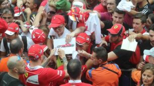 La folla dei tifosi della Ferrari in occasione del Gp di Monza