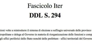 Il frontespizio del disegno di legge, primo firmatario Massimiliano Romeo