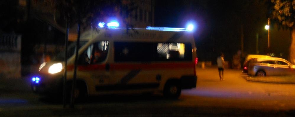 Un’ambulanza a Lesmo