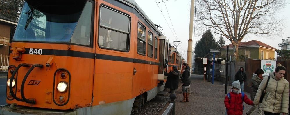 Il tram a Limbiate