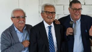 Da sinistra, Ezio Zermiani, Giancarlo Luigetti e Nestore Morosini