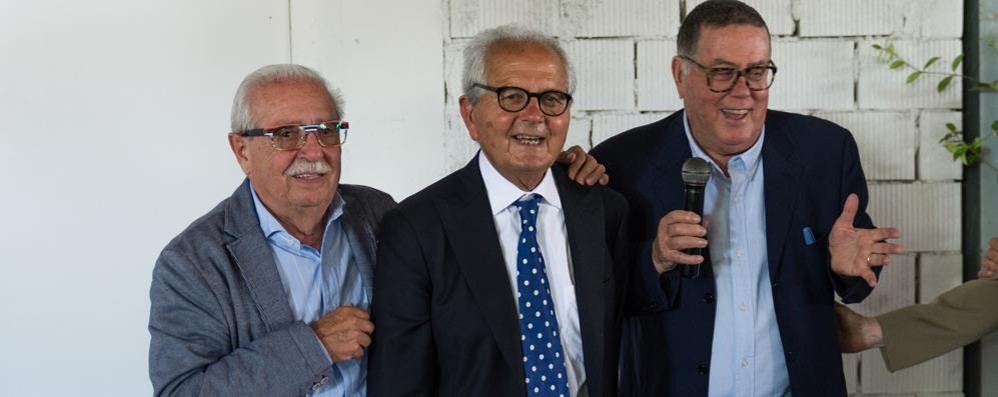 Da sinistra, Ezio Zermiani, Giancarlo Luigetti e Nestore Morosini