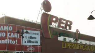 L’iper di via della Guerrina teatro dell’episodio