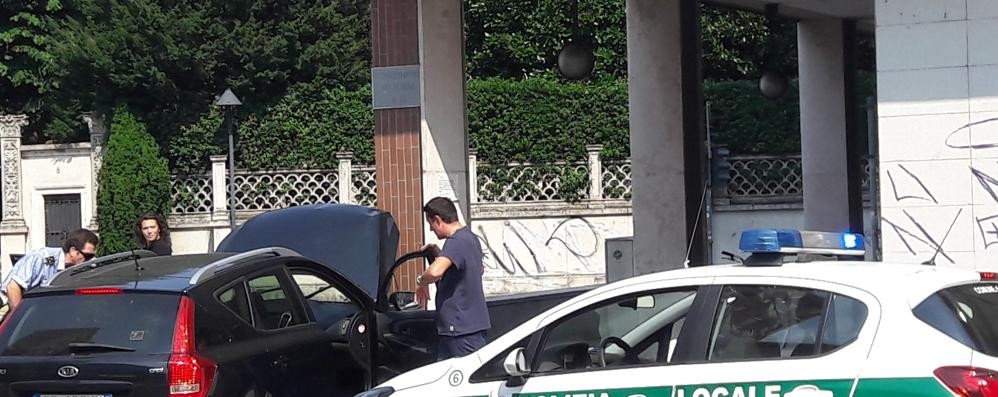 Incidente Seregno piazza Roma