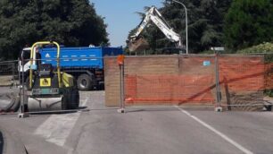 Seregno: il cantiere propedeutico alla metrotranvia in via Pacini