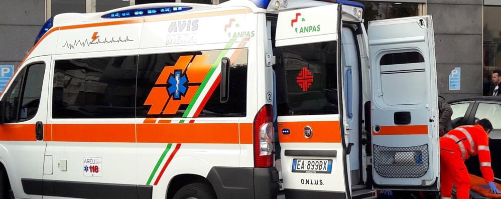 Soccorsi, l’uomo coinvolto nell’incidente è stato portato in ospedale
