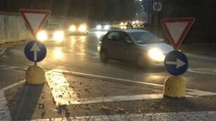 Arcore: viabilità alle 7.30 del mattino in viale Brianza, la via dei boschi