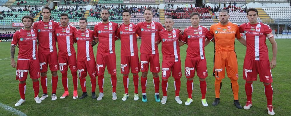 Il Monza schierato per la partita con Renate